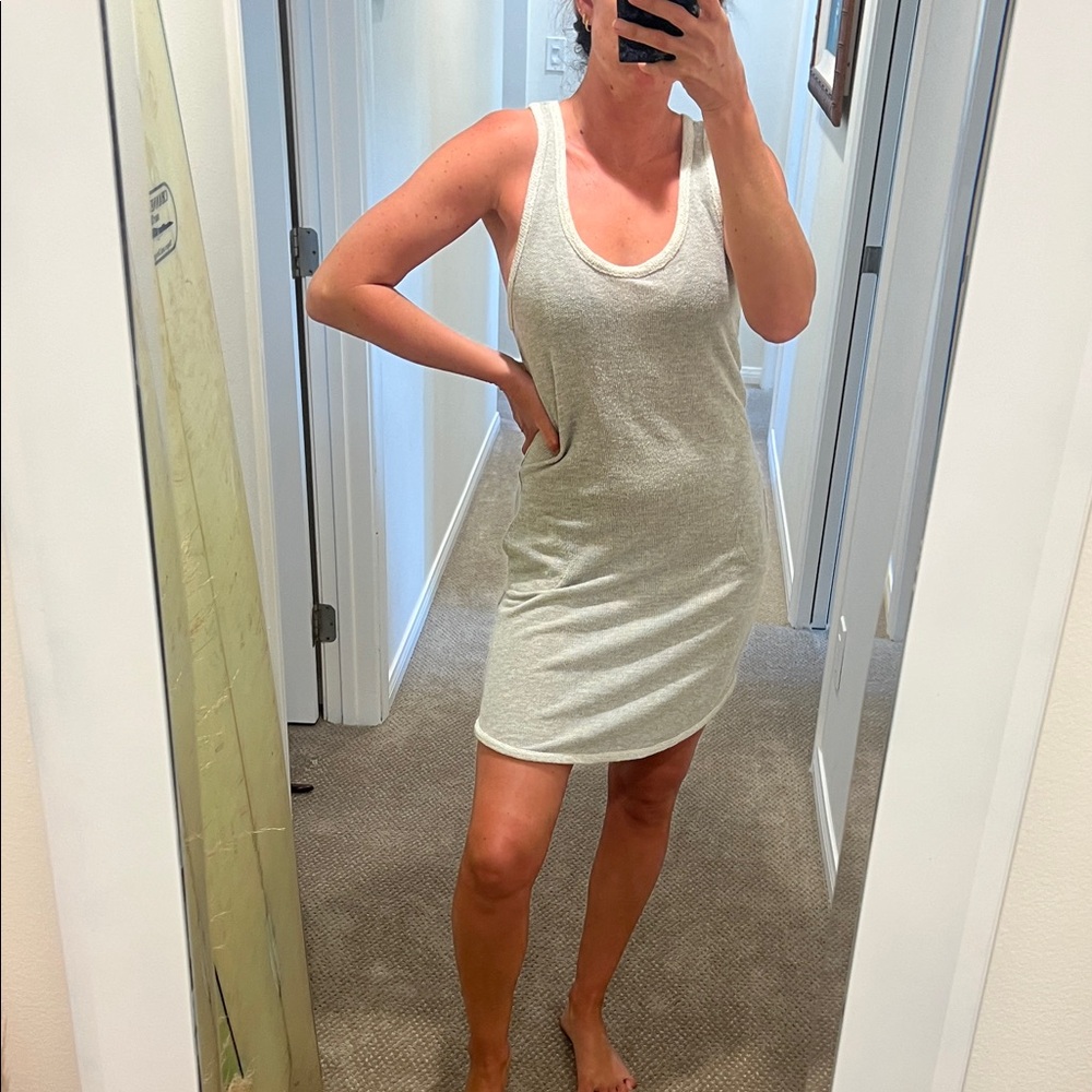 Light Gray Tank Dress